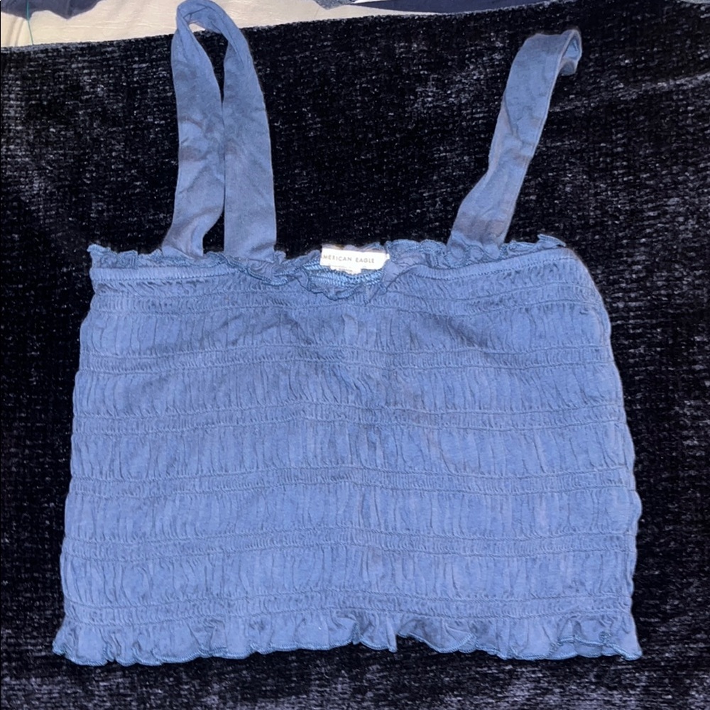 American Eagle Outfitters Blue Tank Top